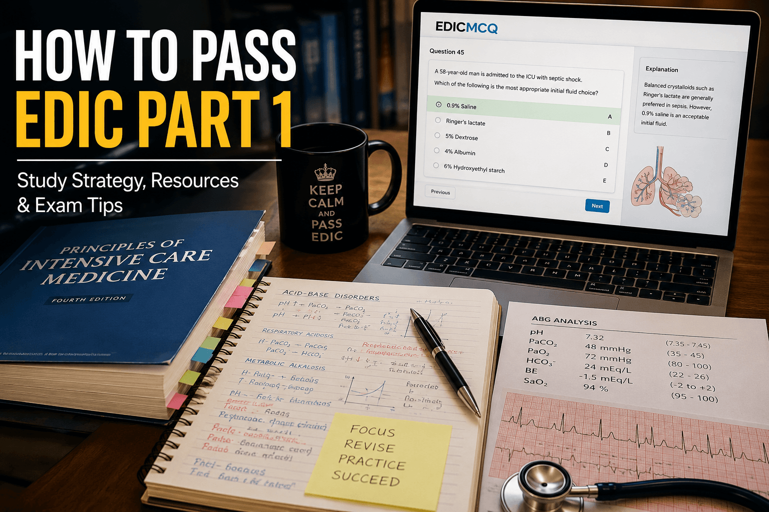 How to Pass the EDIC Exam: A Practical Guide from Intensive Care Candidates Who Have Been There